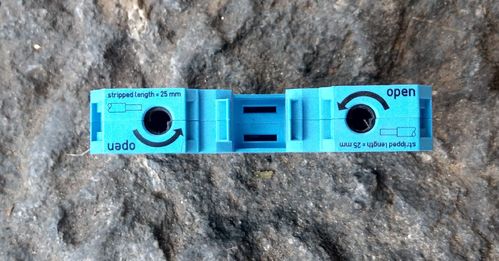 Wago 2 Leiter Durchgangsklemme 6-35 mm² blau