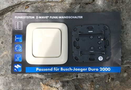 Funksystem Z-Wave Busch Jäger Duro 2000 Wandschalter