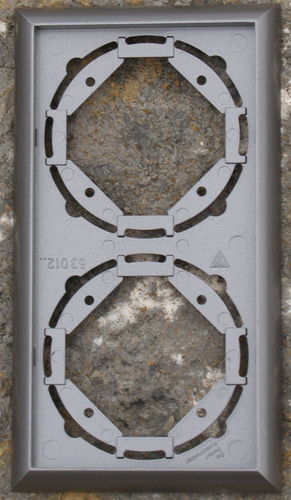 Düwi 2-fach Rahmen 012764 Terra Luxe titan REV Ritter