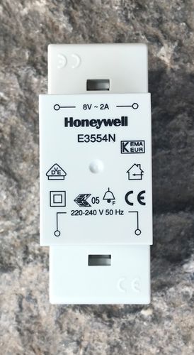 Honeywell Klingel-Transformer Trafo 8V / 2,0 A E3554N