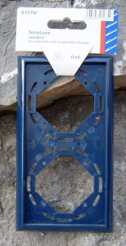 Düwi 2-fach Rahmen 012740 Terra Luxe kobaltblau REV Ritter